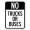 Signmission No Trucks or Buses Heavy-Gauge Aluminum Rust Proof Parking Sign, 18" x 24", A-1824-23557 A-1824-23557 - alternate 1